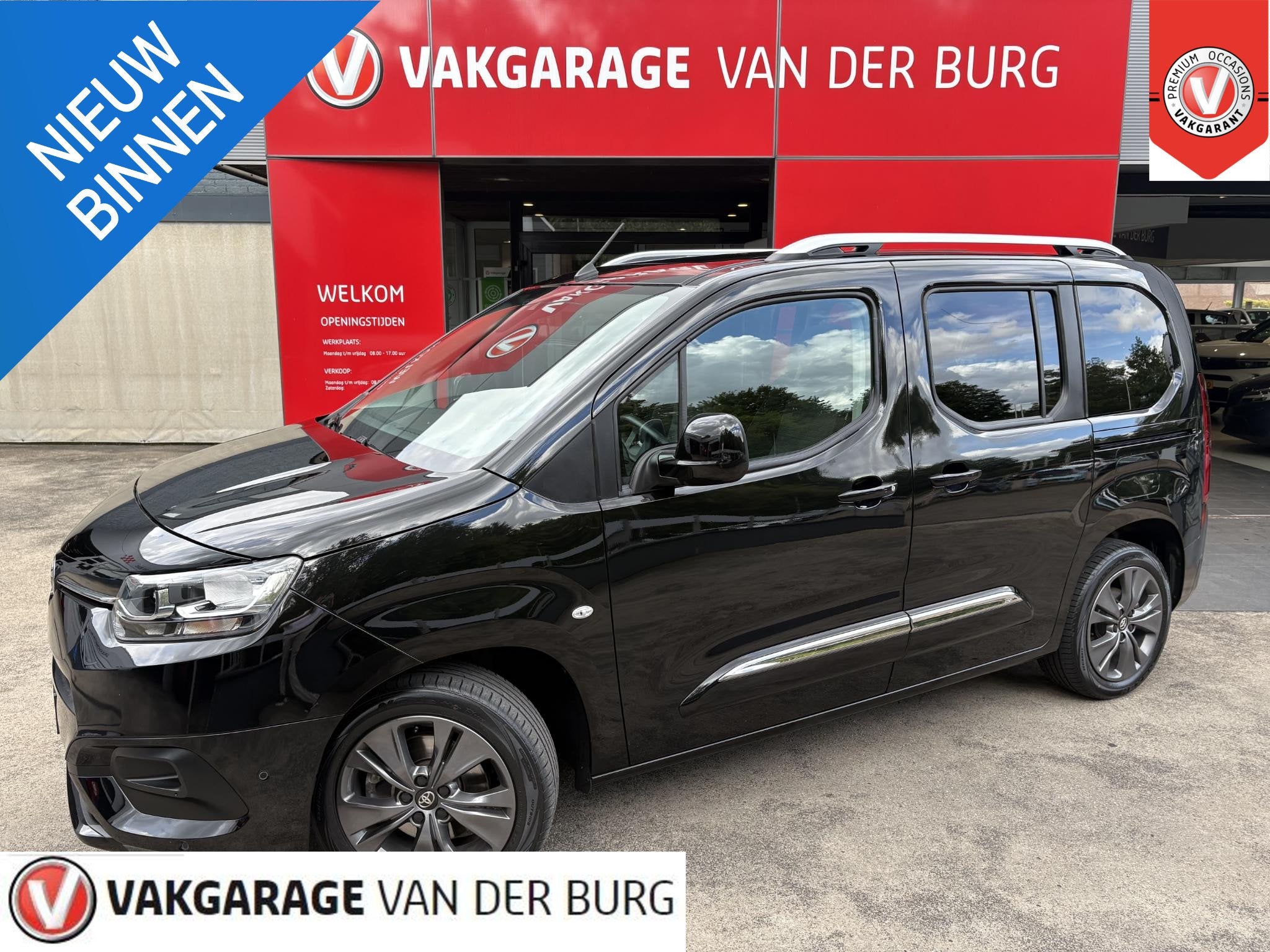 Toyota PROACE CITY Verso 1.2 Turbo Dynamic, Auto's, Toyota, 12 maanden, Gebruikt, Euro 6, Zwart