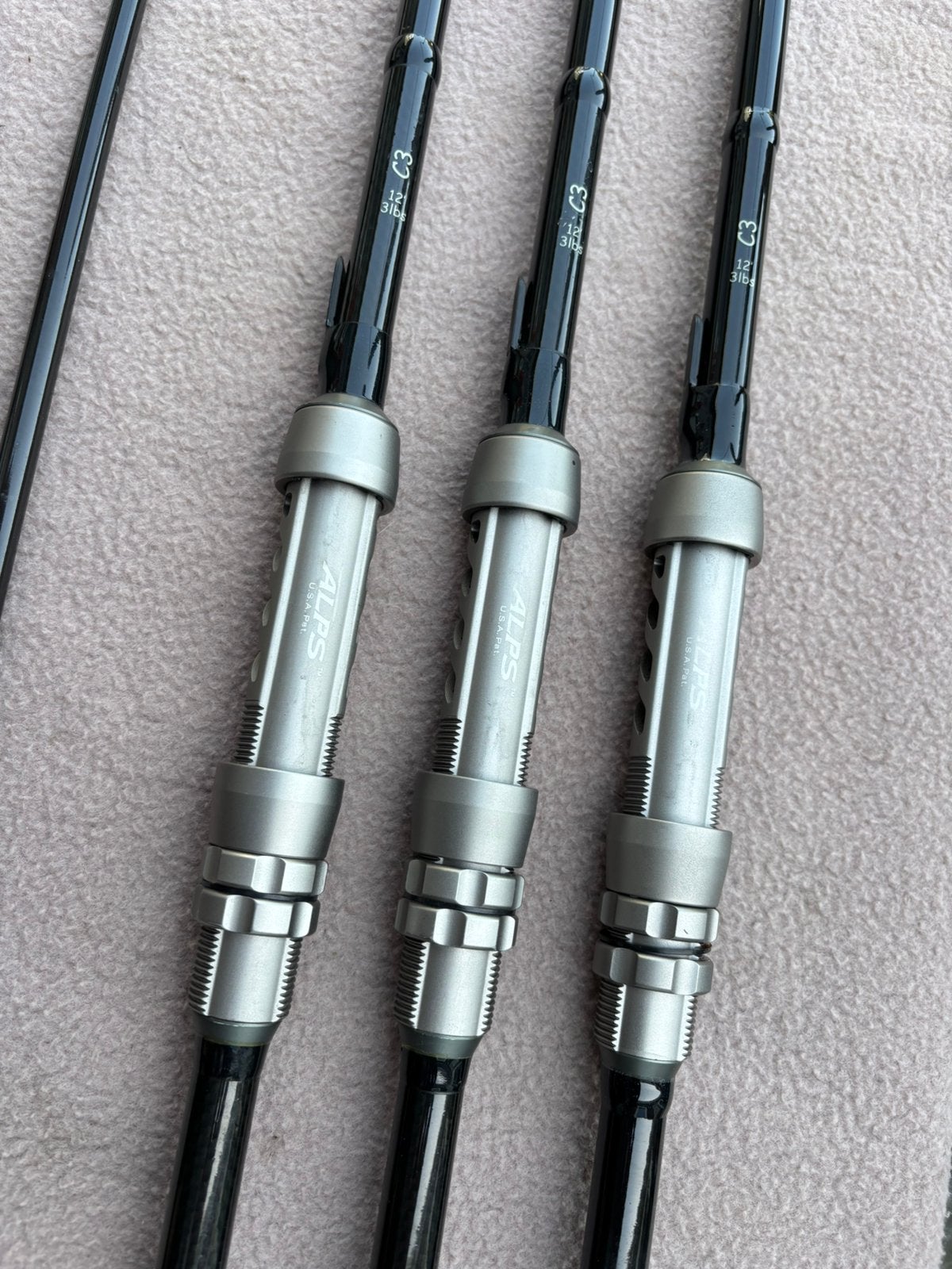 3 x Proligic c3 12ft 3lbs karperhengels alps, Ophalen, Gebruikt, Werphengel