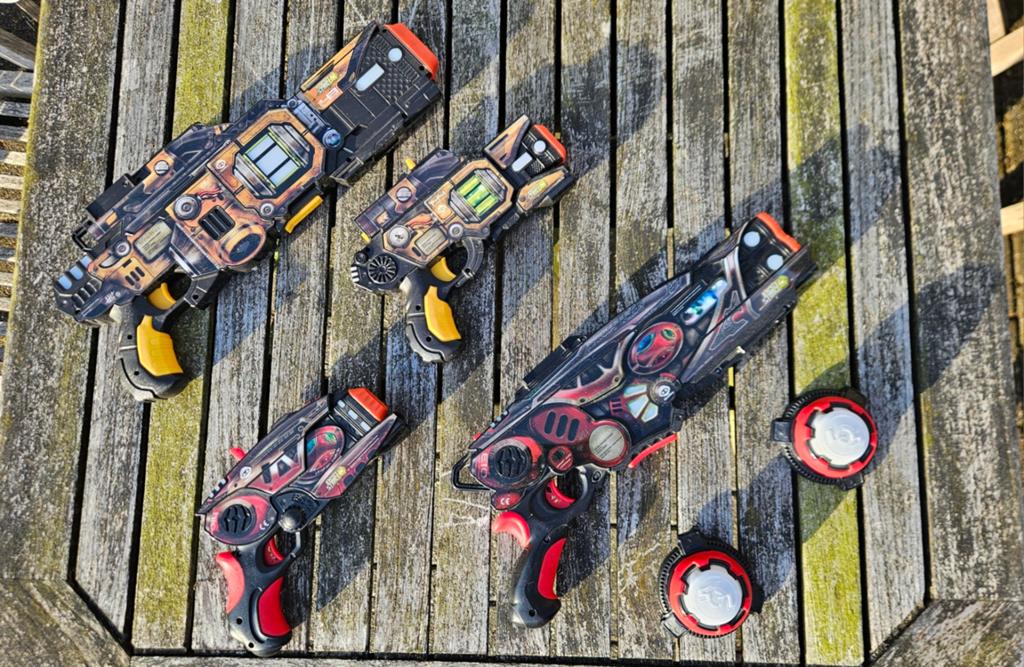 Lasergun laserguns / lasergame met targets, Ophalen of Verzenden