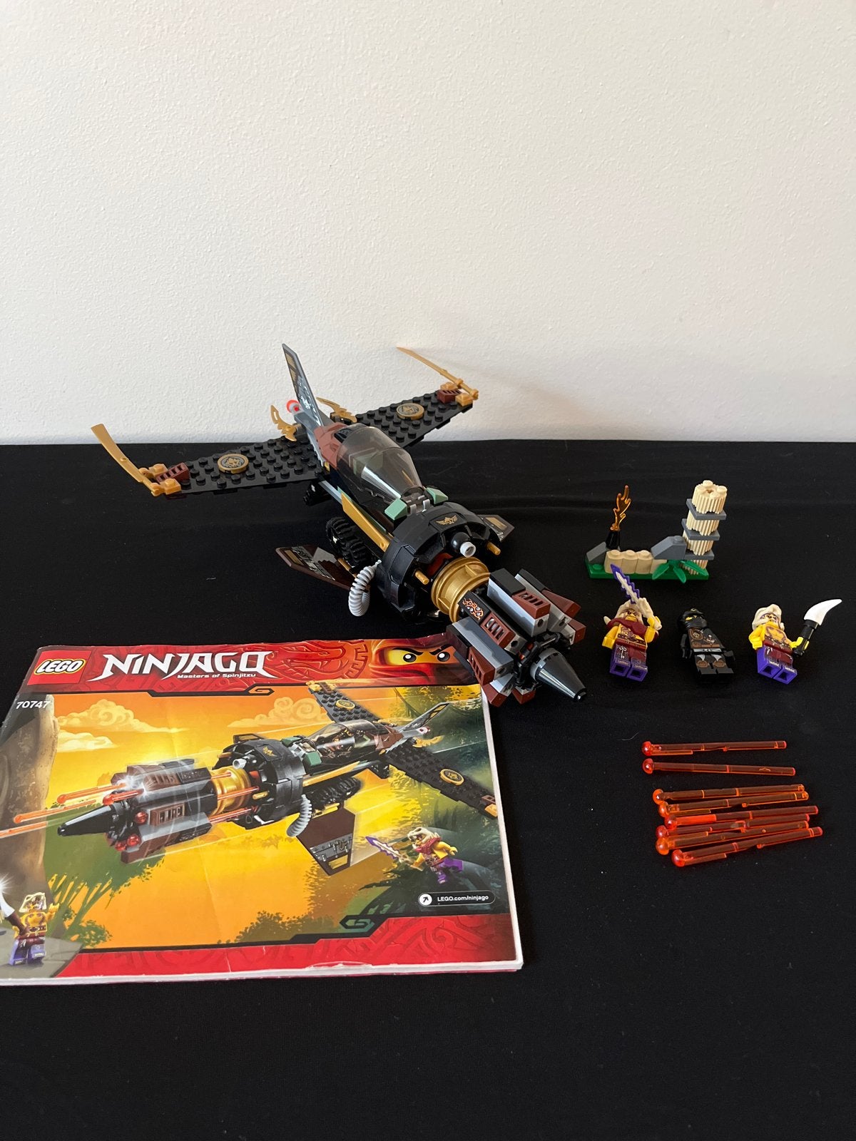 Lego Ninjago 70747 Cole's Donner Raid Jet, Gebruikt, Lego, Ophalen of Verzenden, Compleet