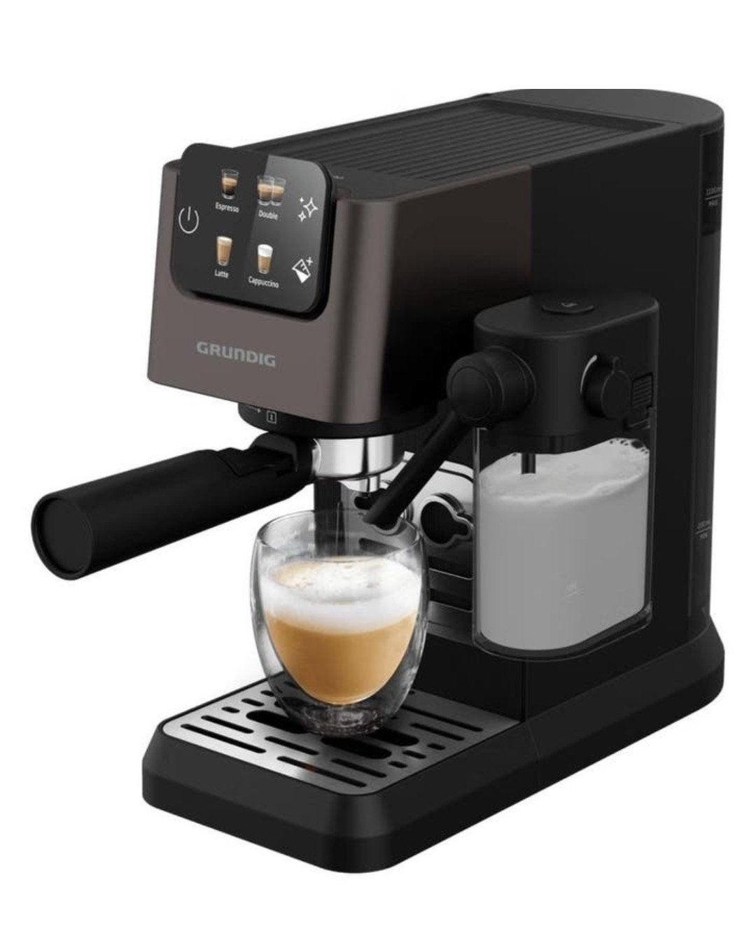 Grundig Vior Espressomachine met Melkopschuimer, Stoompijpje, Espresso apparaat, Gemalen koffie, Ophalen of Verzenden
