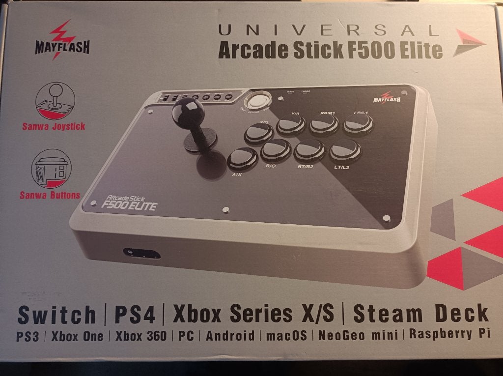 UNIVERSAL Arcade Stick F500 Elite (Sanwa Denshi) PS4 Xbox PC, Ophalen, Zo goed als nieuw, Mayflash