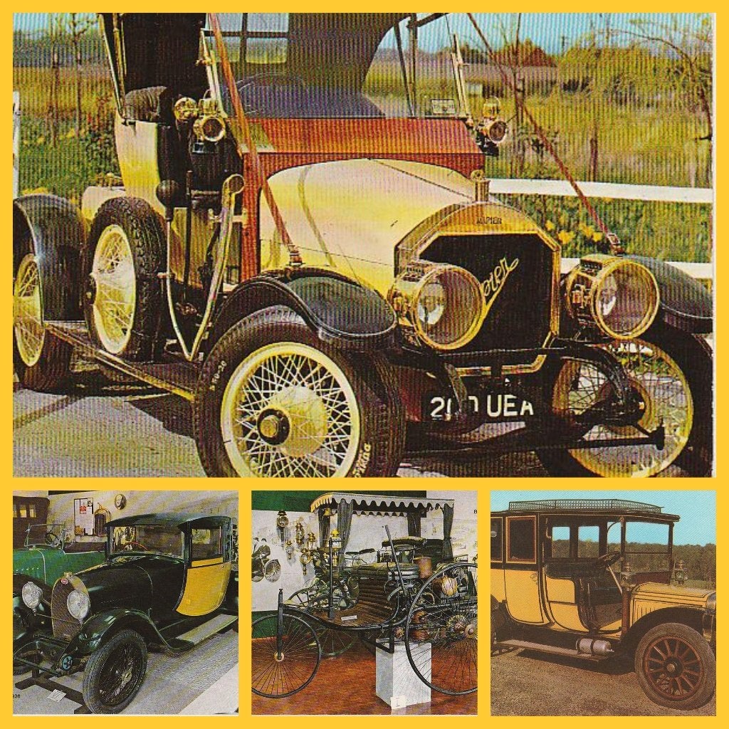 8 vintage kaarten Oldtimers, serie 2, Verzamelen, Ophalen of Verzenden, Zo goed als nieuw, Auto's