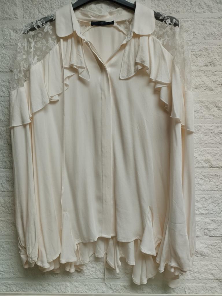 HIGH blouse off white NIEUW, Kleding | Dames, HIGH USE, Verzenden, Wit, Maat 42/44 (L)
