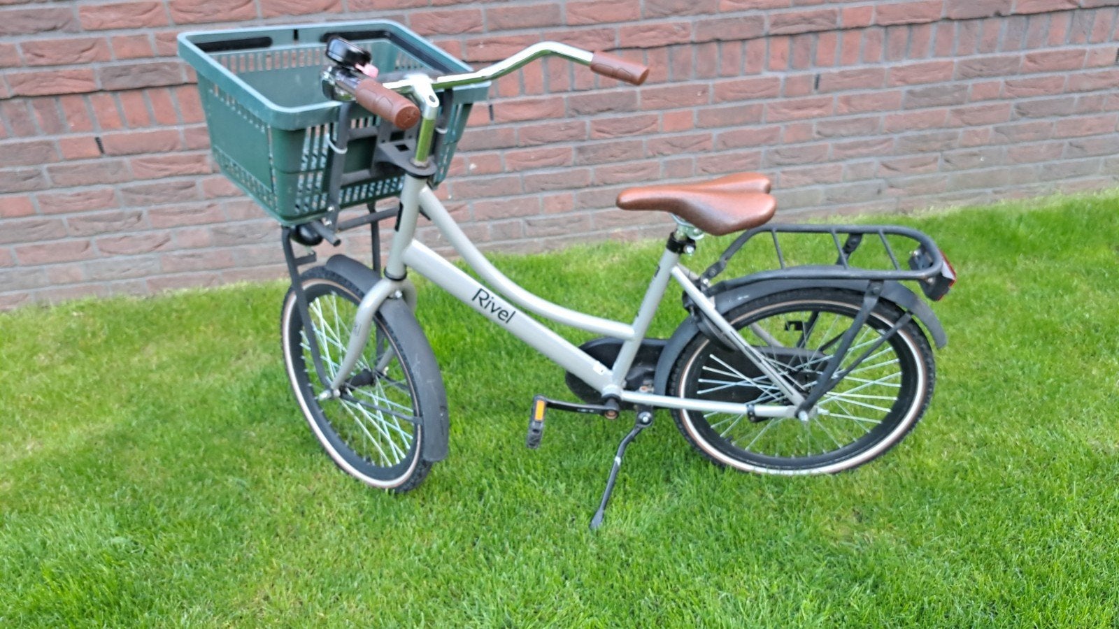 Rivel Frisco Kinderfiets 20 inch met mand, Fietsen en Brommers, Ophalen, Gebruikt, Rivel, Terugtraprem