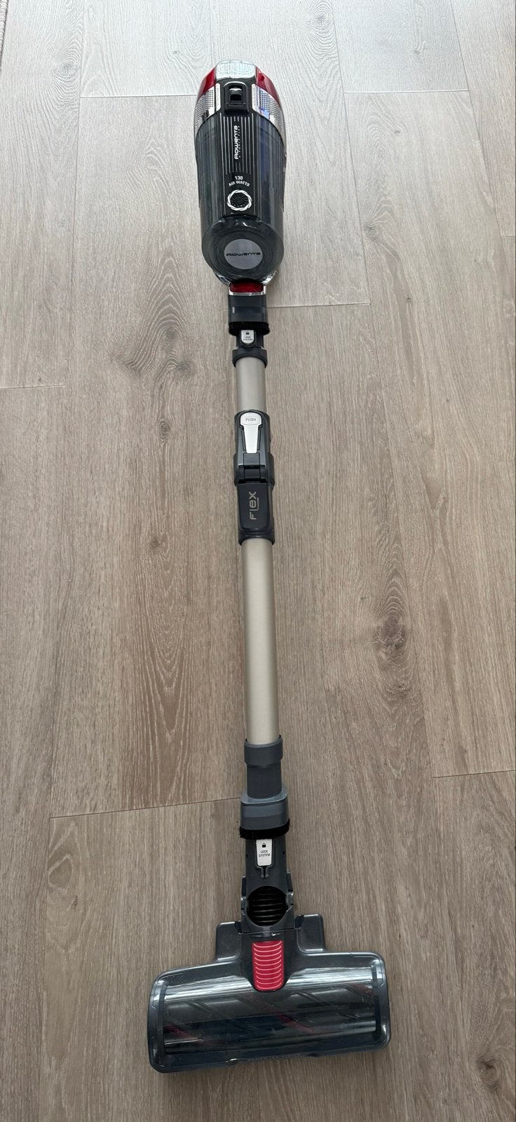 Rowenta X-Force Flex 11.60 oplaadbare steelstofzuiger, Draadloos, Zo goed als nieuw, Reservoir, Steelstofzuiger