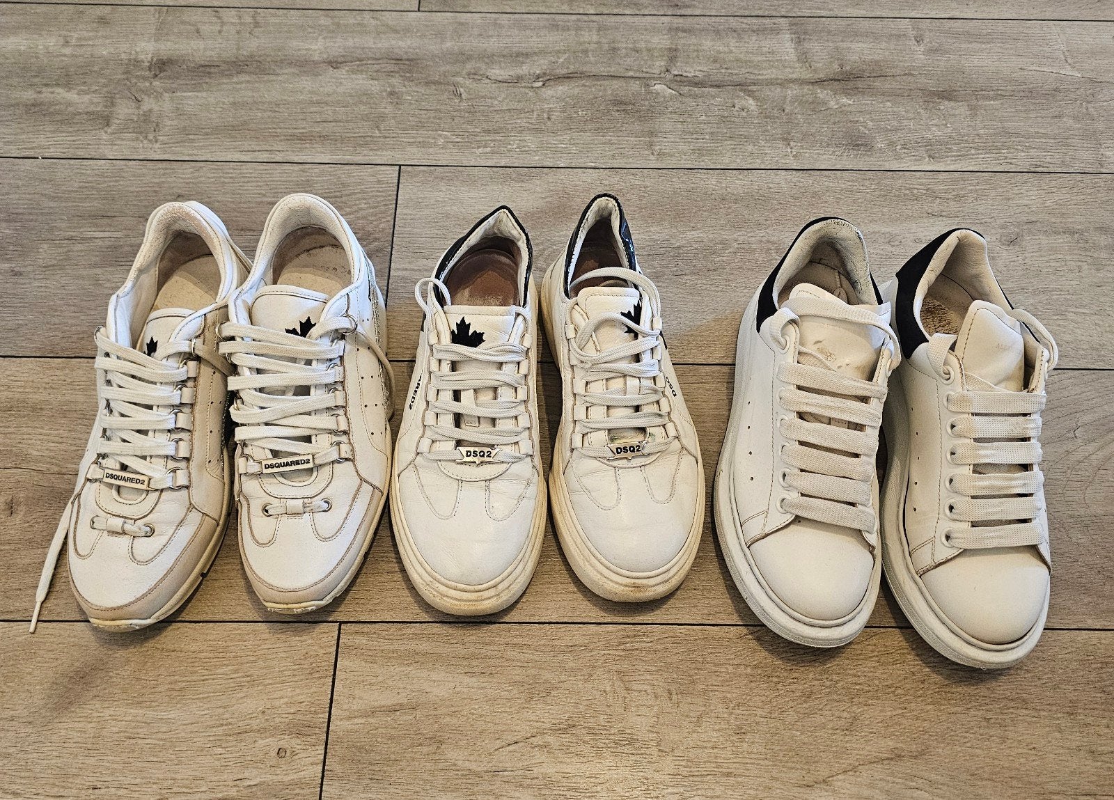 Dsquared2 en Alexander McQueen sneakers - Maat 39, Kleding | Dames, Ophalen, Wit, Sneakers of Gympen