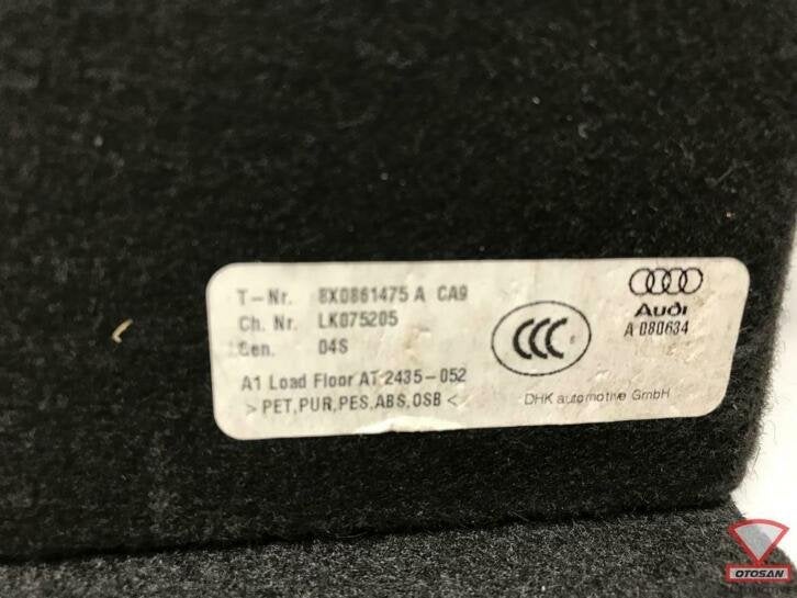 audi a1 8x sportback laadvloer kofferbakmat 8x0861475a 85, Gebruikt, AUDI AG, Auto-Union-Strasse 1
85045  Ingolstadt, DE, Kundenbetreuung@audi.de