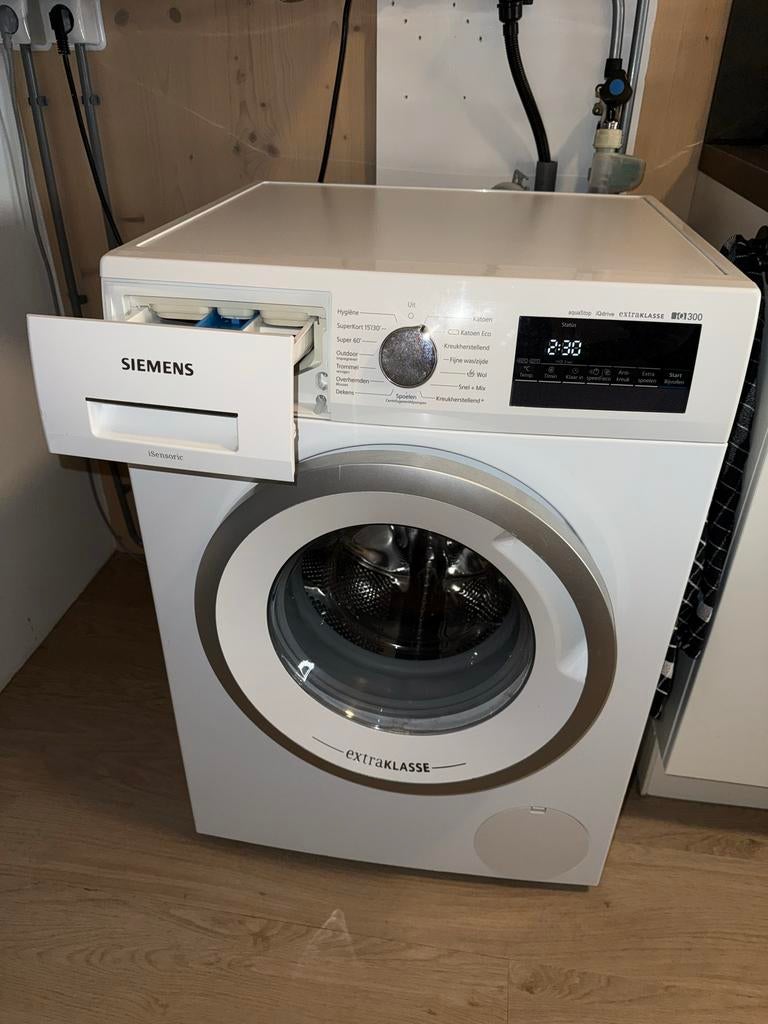 Siemens IQ300 ExtraKlasse wasmachine, Ophalen, Gebruikt, Voorlader, Kort programma