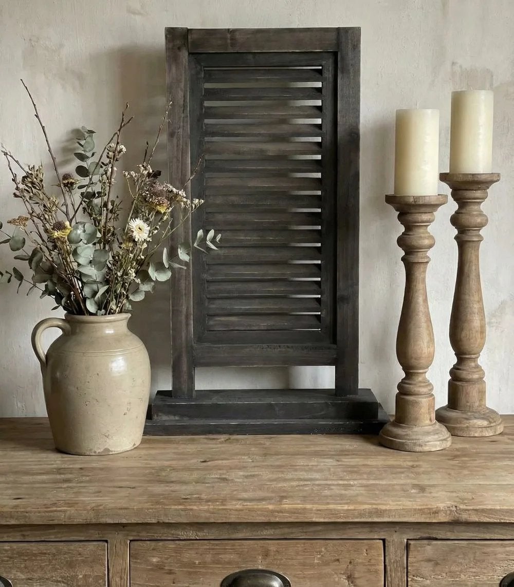 Louvre luik op Voet – 70cm – Bruin, Hout, N, N, Nieuw