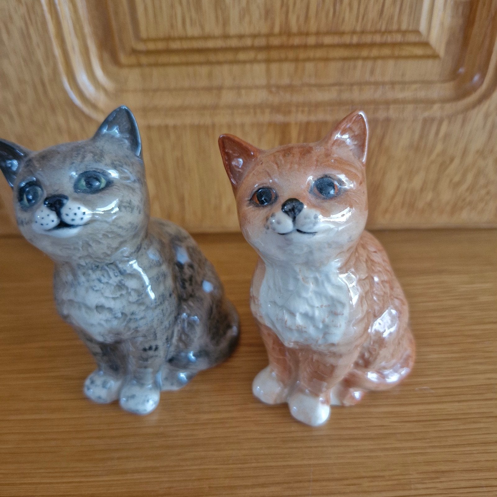 Twee schattige vintage Beswick kattenbeeldjes, Ophalen of Verzenden, Zo goed als nieuw, Dier