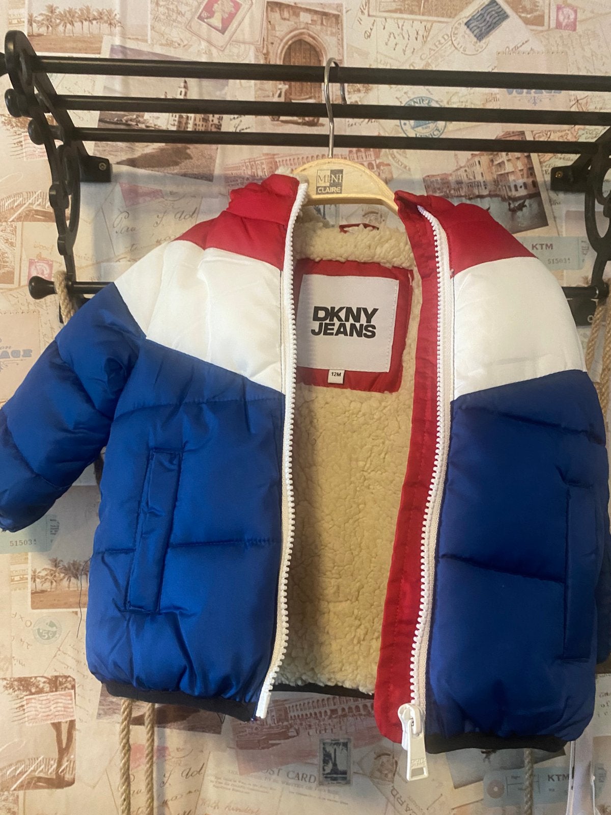 DKNY winterjas maat 12 maanden/ maat 80, Ophalen of Verzenden, Nieuw, Jongetje of Meisje, Jasje