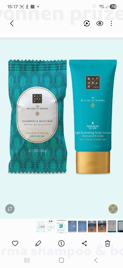 Rituals, the ritual of Karma giftset nieuw, Ophalen of Verzenden, Nieuw, Bad & Douche