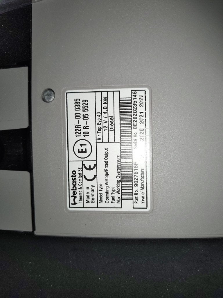 Webasto Air Top Evo 12V/4,0 kW diesel kachel nieuw, Ophalen of Verzenden, Nieuw, Motor en Techniek