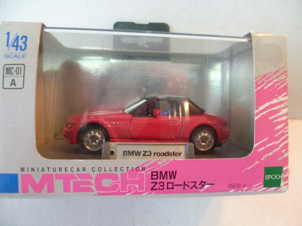 MTech Japans BMW Z3 Roadster Rood 1:43 modelauto., Hobby en Vrije tijd, Ophalen of Verzenden, Nieuw, Auto, Overige merken