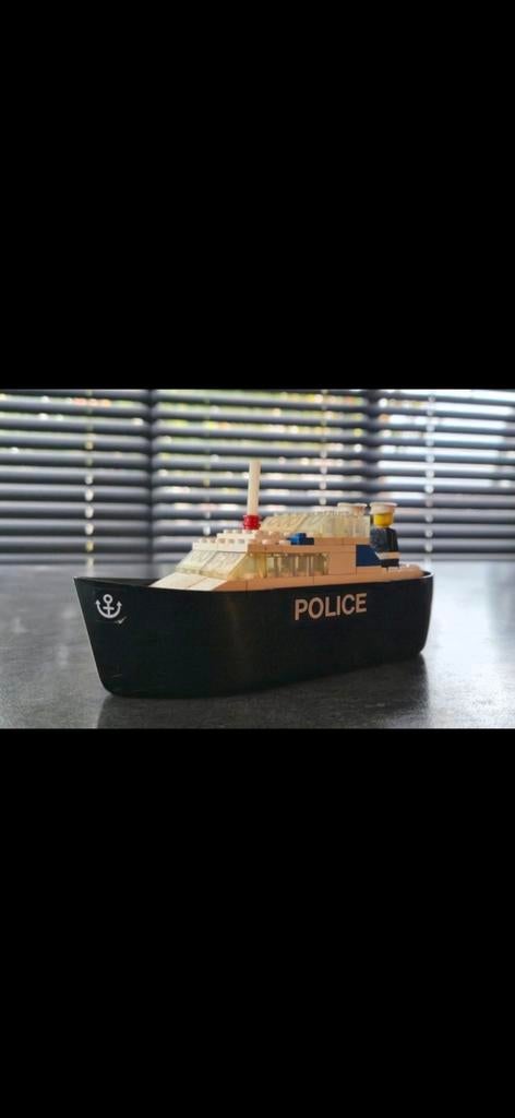 Lego City Politieboot - Compleet met figuur, Lego, Ophalen of Verzenden, Complete set, Compleet