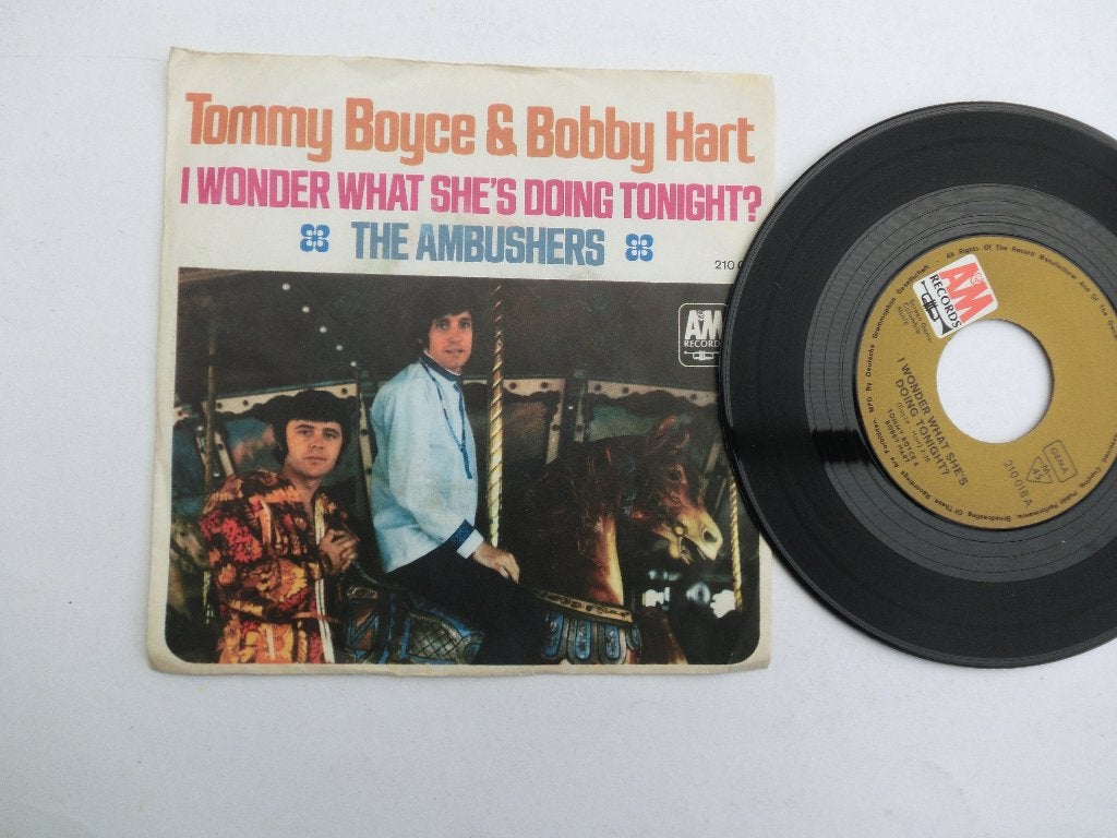 Tommy Boyce & Bobby hart I wonder what she's doing tonight, 7 inch, Single, Ophalen of Verzenden, Zo goed als nieuw