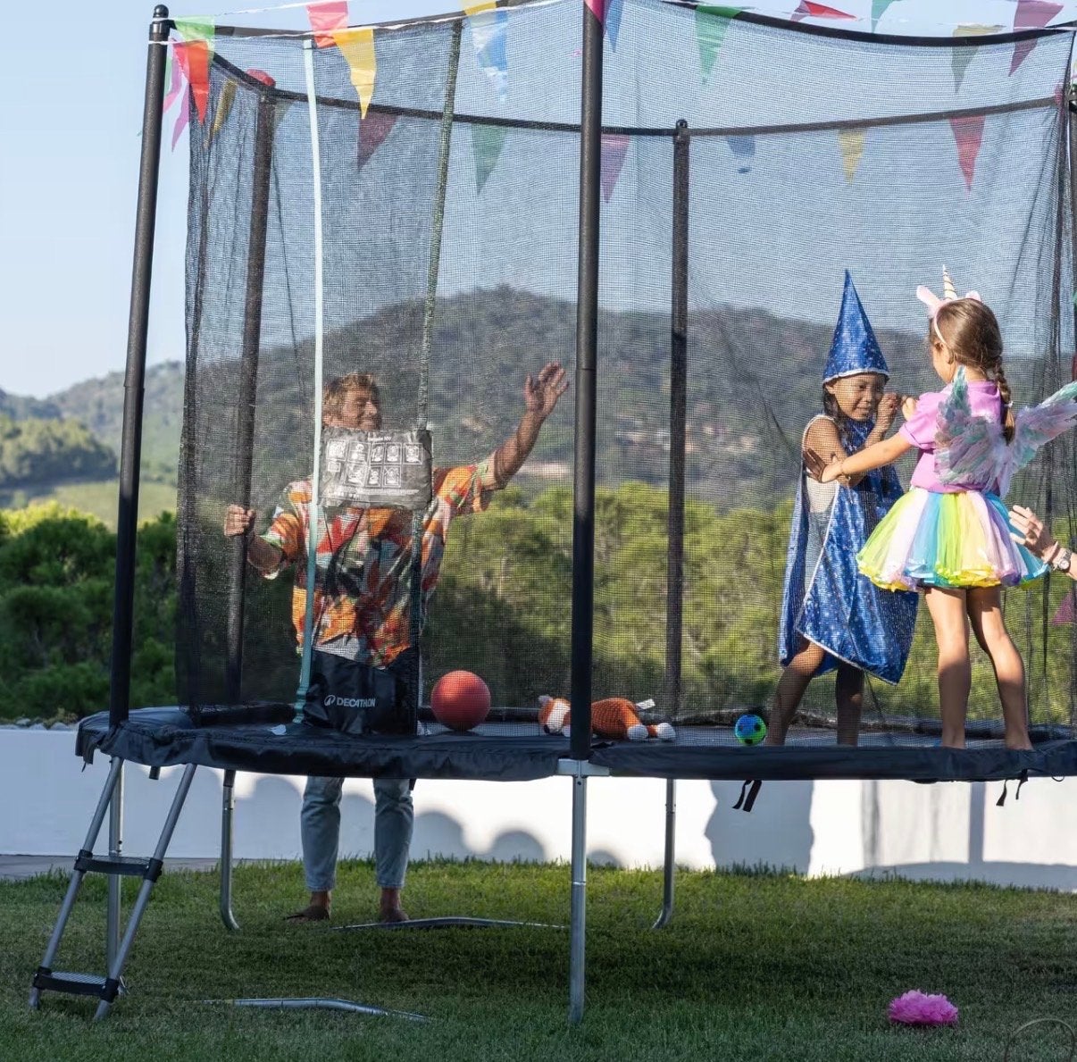 Buitenkansje! Nieuwe, ongebruikte Domyos Trampoline 300 cm, Ophalen, Zo goed als nieuw