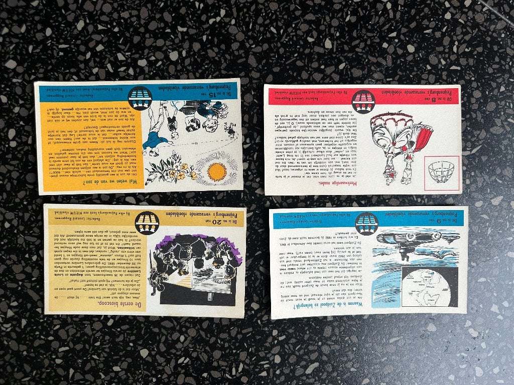 Vloeibladen Peijnenburg serie. No: 8, 9, 20 en 15. Oud., Ophalen of Verzenden, Gebruikt, Gebruiksvoorwerp