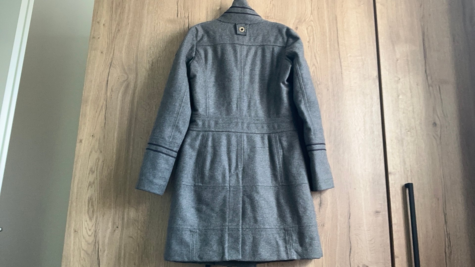 Gaastra wollen jas, maat L - Stijlvol en warm, Ophalen, Gedragen, Maat 42/44 (L), Grijs