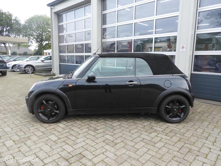 Mini Cabrio 1.6 Cabrio, Auto's, Gebruikt, Cabriolet, 4 stoelen, Zwart