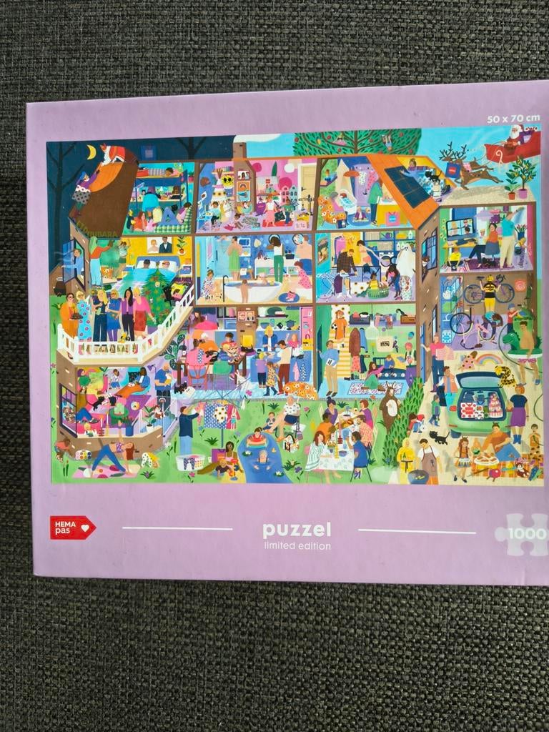 Hema puzzel 1000 stukjes, Ophalen of Verzenden, 500 t/m 1500 stukjes