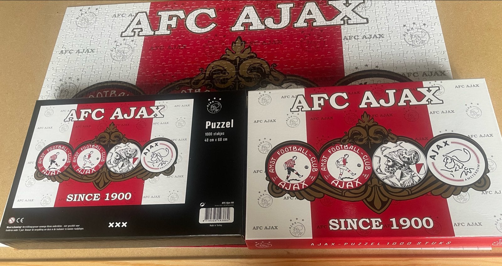 AFC Ajax Legpuzzel 1000 stukjes - Zo goed als nieuw, Hobby en Vrije tijd, Ophalen of Verzenden, 500 t/m 1500 stukjes, Zo goed als nieuw