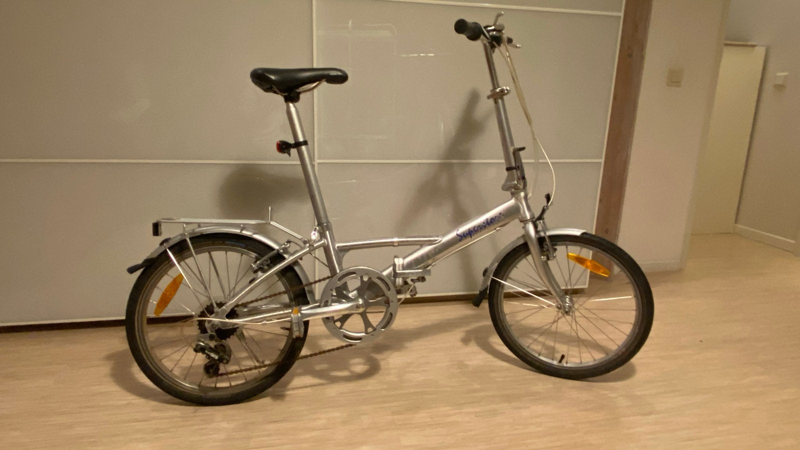 Opvouwbare fiets - Superstone - Zilver, 20 inch of meer, Gebruikt, Velgrem, Versnellingen
