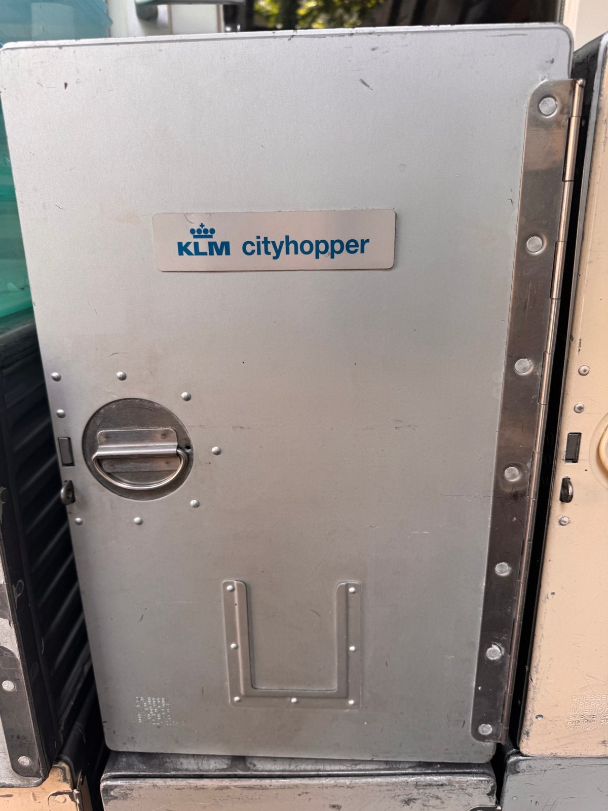 Vintage KLM Cityhopper vliegtuig trolley - Gebruikt, Ophalen, Gebruikt, Overige typen