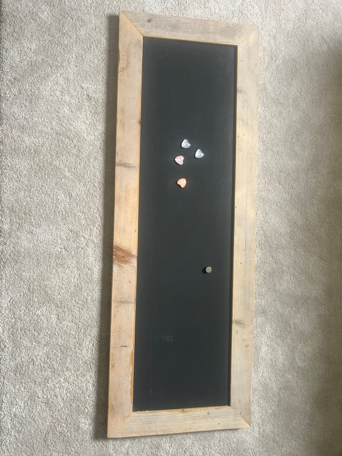 Hout magneet krijt bord, Ophalen, Gebruikt
