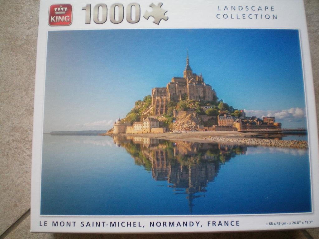 KING Puzzel 1000 stukjes. Saint-Michel., Ophalen of Verzenden, 500 t/m 1500 stukjes, Zo goed als nieuw, Legpuzzel