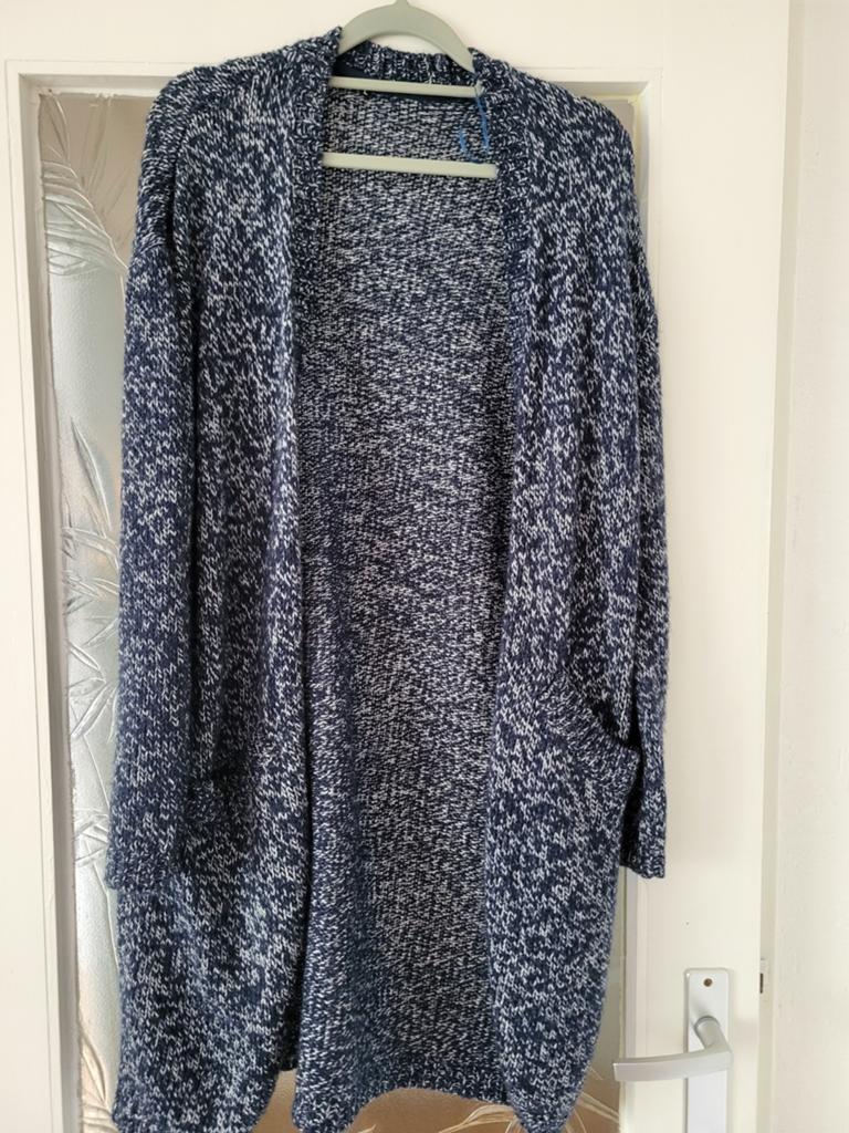 Blauw vest met zakken maat L C en A, Ophalen of Verzenden, Zo goed als nieuw, Maat 38/40 (M), Blauw