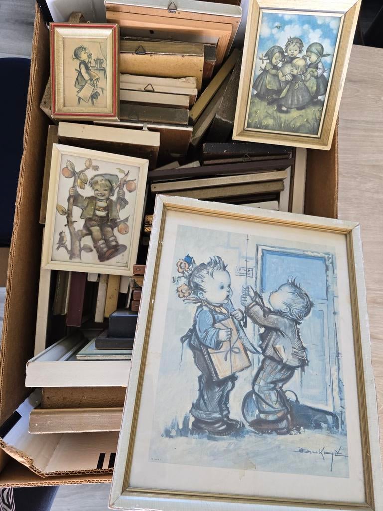 Diverse Hummel lijstjes - Vintage kunst voor verzamelaars, Ophalen, Minder dan 50 cm, Gebruikt, Minder dan 50 cm