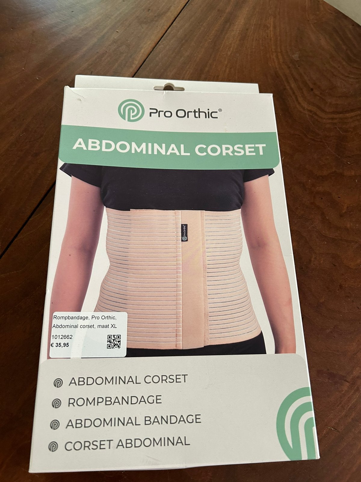 Corset Abdominal, rompbandage maat xl merk Pro Orthic, Diversen, Ophalen of Verzenden, Nieuw