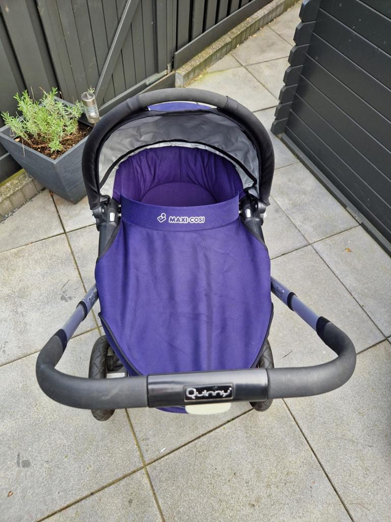 Quinny Combiwagen met Maxi-Cosi en reiswieg + regenhoes, Ophalen, Gebruikt, Met autostoeltje, Quinny