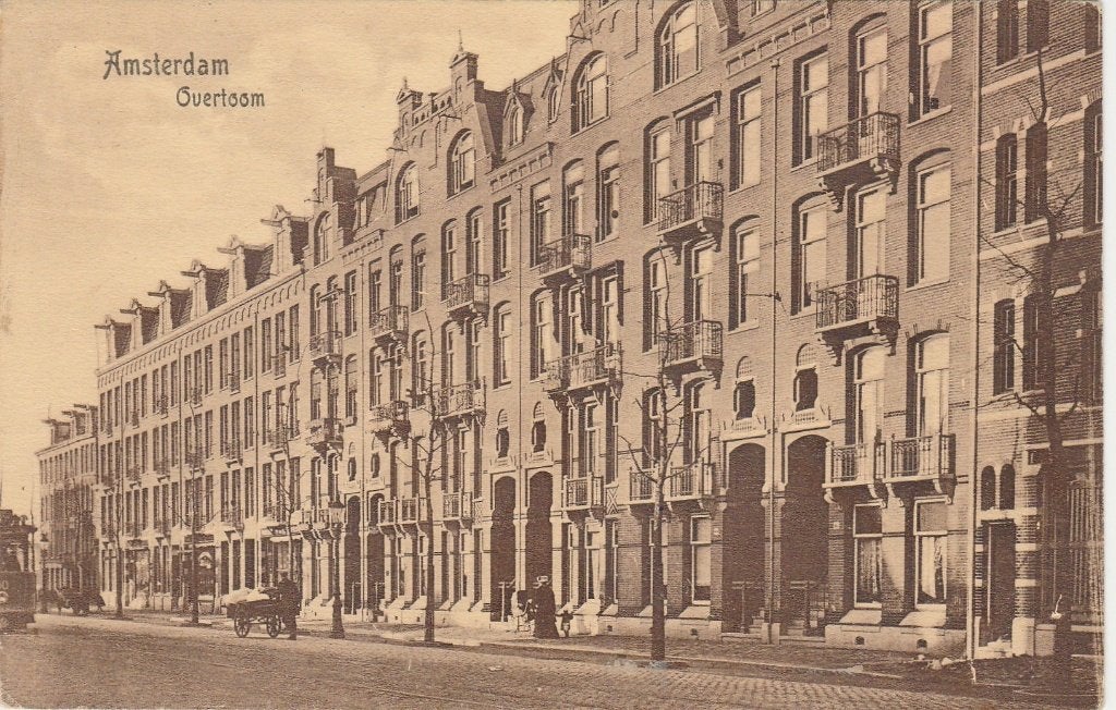 AMSTERDAM, Overtoom 460-494,  ca. 1910, Ophalen of Verzenden, Voor 1920, Gelopen, Noord-Holland