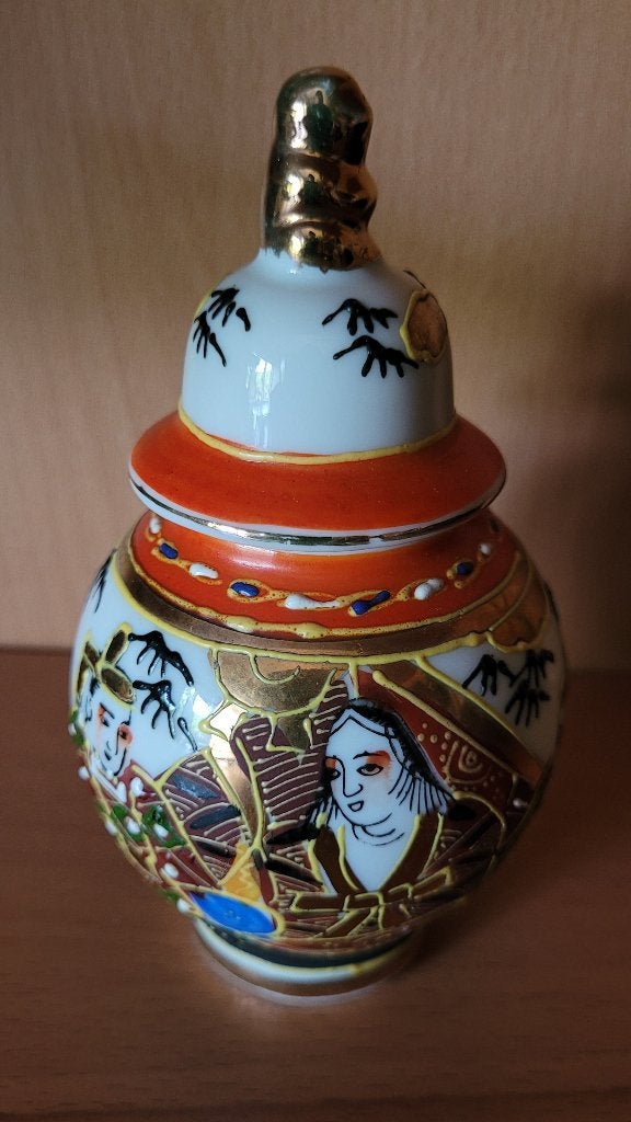 Japans vaasje met deksel, Antiek en Kunst, Ophalen of Verzenden
