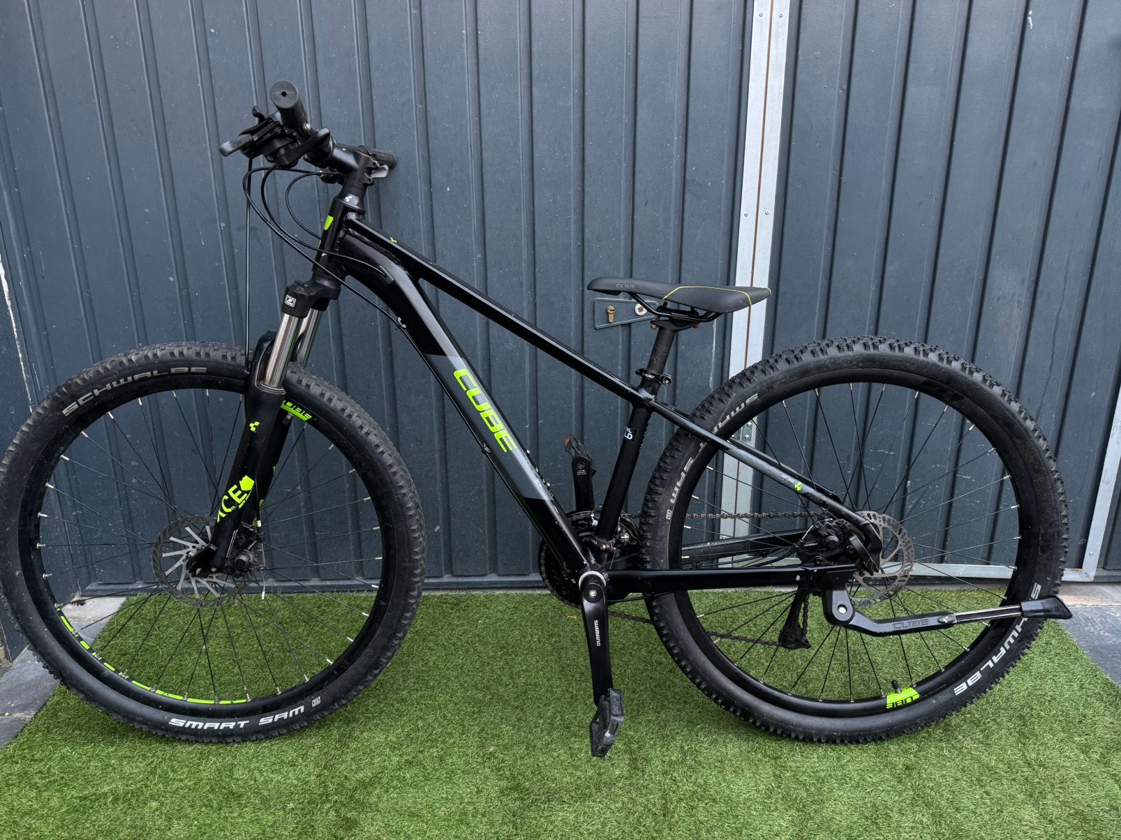 Cube Aim - Frame XS - 27.5” Kinderfiets Mountainbike 🖤💚, Fietsen en Brommers, Hardtail, Ophalen of Verzenden, Zo goed als nieuw