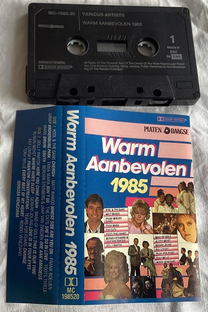 Warm aanbevolen 1985 MC, Gebruikt, 1 bandje, Ophalen of Verzenden, Origineel