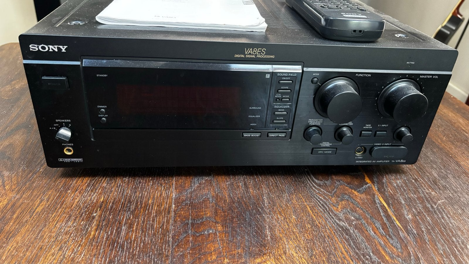 Sony TA-VA8ES AV-versterker met afstandsbediening, Audio, Tv en Foto, Versterkers en Receivers, Ophalen, Gebruikt, Sony, 120 watt of meer