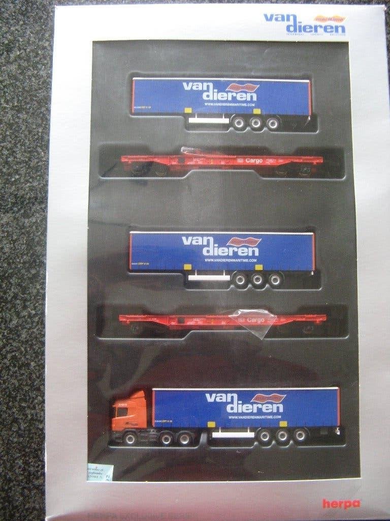 Driedelige set Roco/herpa Van Dieren Maritime, Treinset, Gelijkstroom, Ophalen of Verzenden, Zo goed als nieuw
