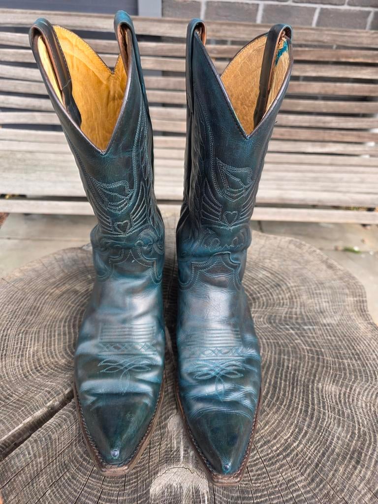 Sendra cowboy boots mt 44 petrol blauw. Western laarzen, Ophalen of Verzenden, Blauw, Boots