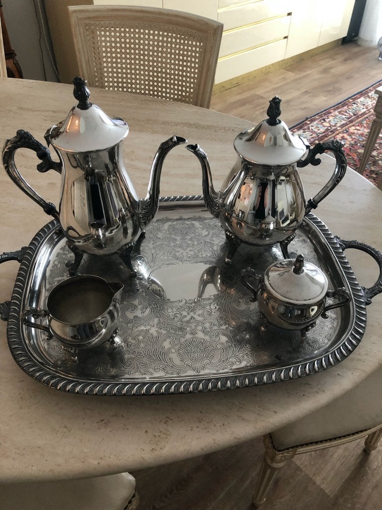 zwaar verzilverd koffieservice, Ophalen, Zilver