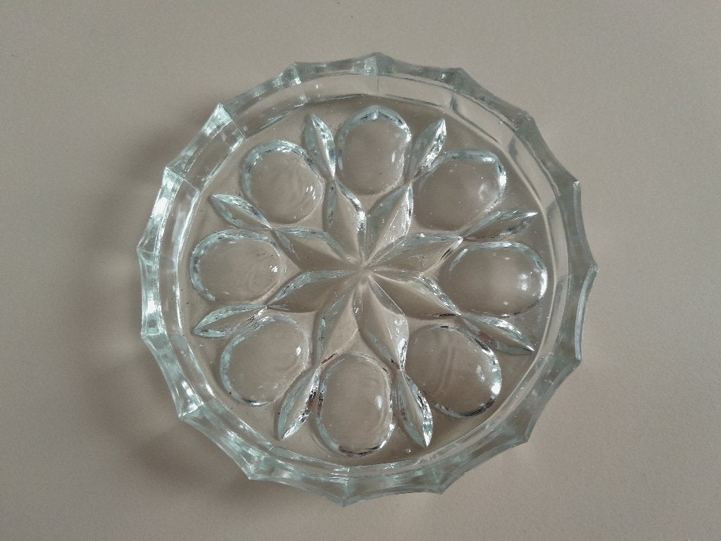 Onderzetters van glas, Kelkebakjes Leerdam 10 stuks, Antiek en Kunst, Ophalen of Verzenden