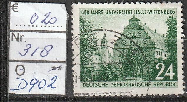 DDR Uni Halle-Wittenberg Michel 318 Nr.D902g, Verzenden, DDR, Gestempeld