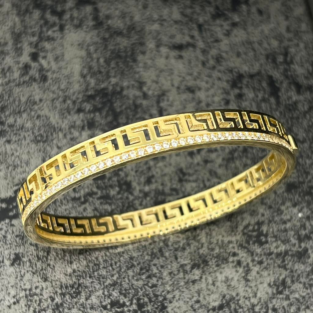 14 karaats gouden armband versace schakel dames, Sieraden, Tassen en Uiterlijk, Armbanden, Ophalen of Verzenden, Zo goed als nieuw