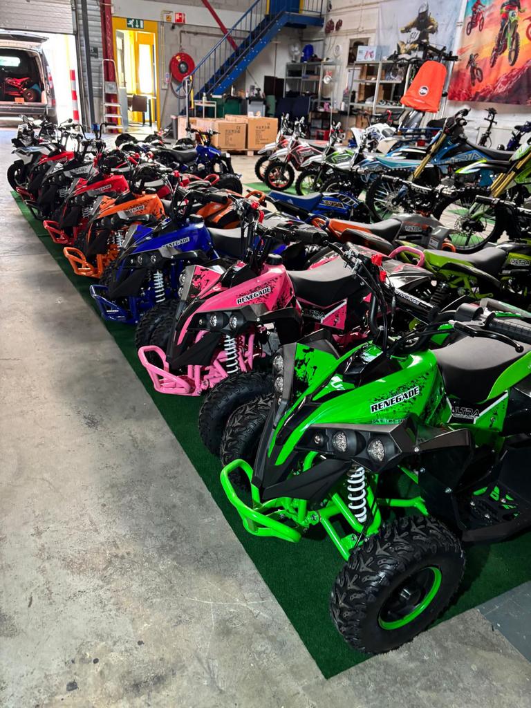 Ultra Motocross Quad 50/200cc Kinderquad benzine+elektrisch, Motoren, Quads en Trikes