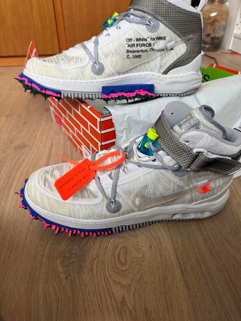 Nike Air Force 1 Off-White, Ophalen of Verzenden, Zo goed als nieuw, Wit, Sneakers of Gympen