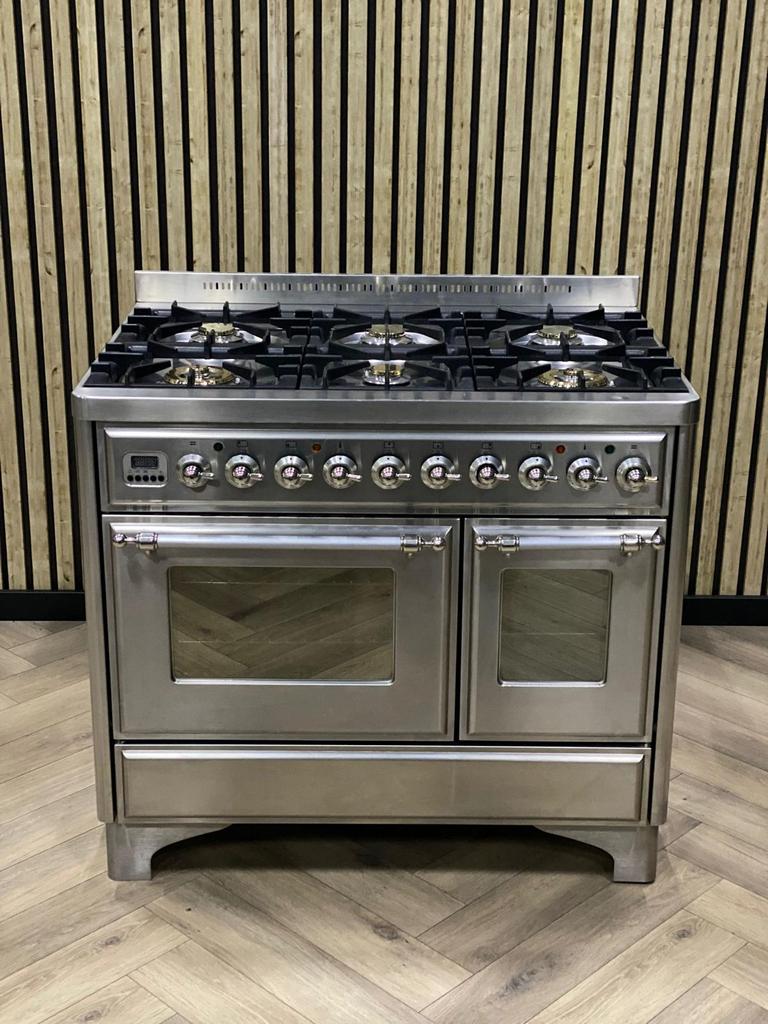 Luxe Boretti Majestic RVS Gas 100CM + 2 Ovens
