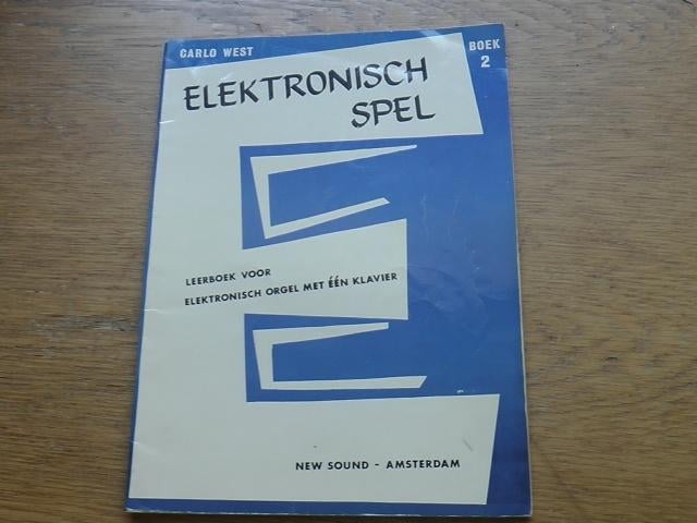 Carlo west - elektronisch spel boek 2 - voor orgel, Muziek en Instrumenten, Orgel, Gebruikt, Les of Cursus, Ophalen of Verzenden